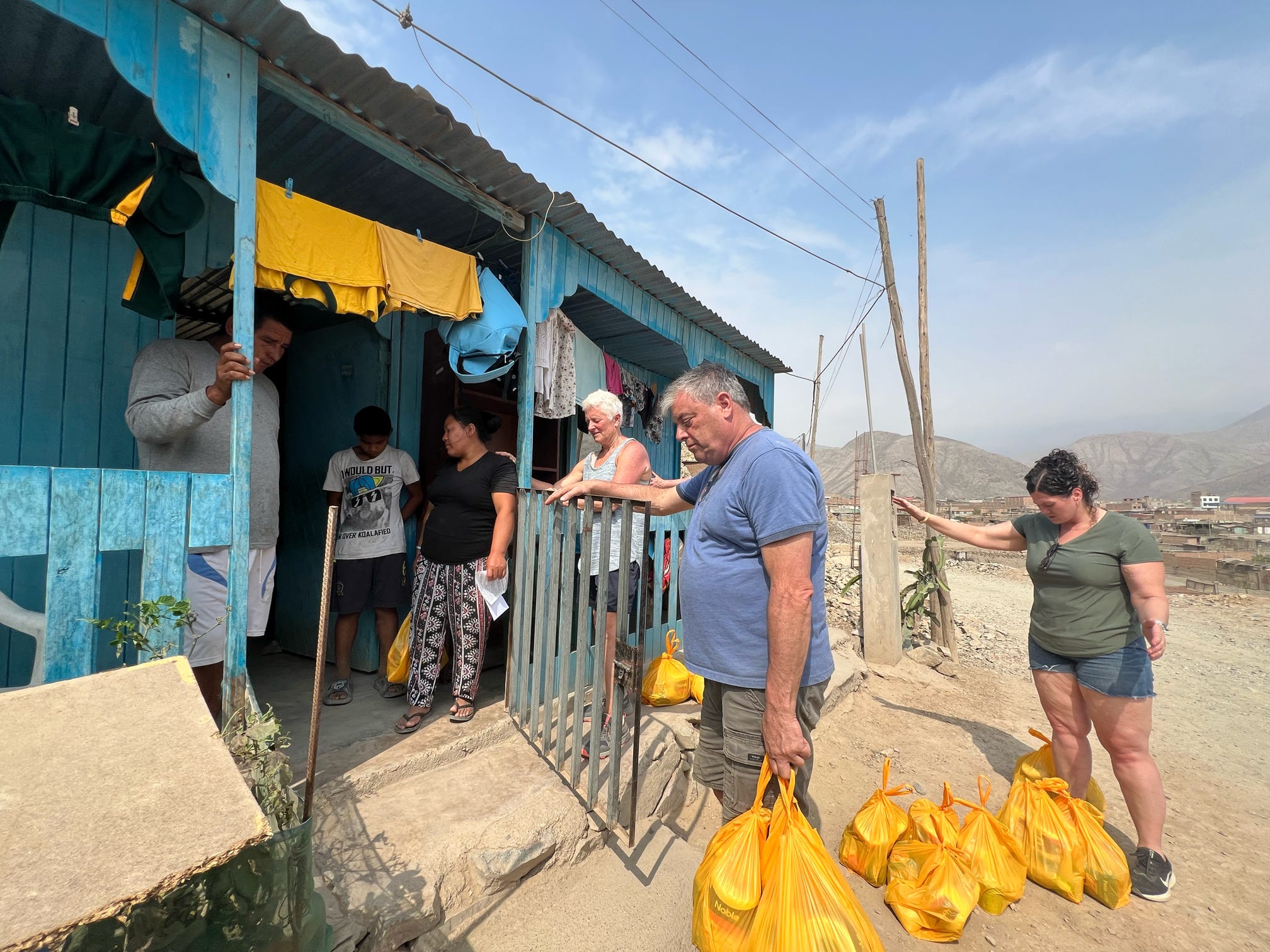 Distribución de víveres