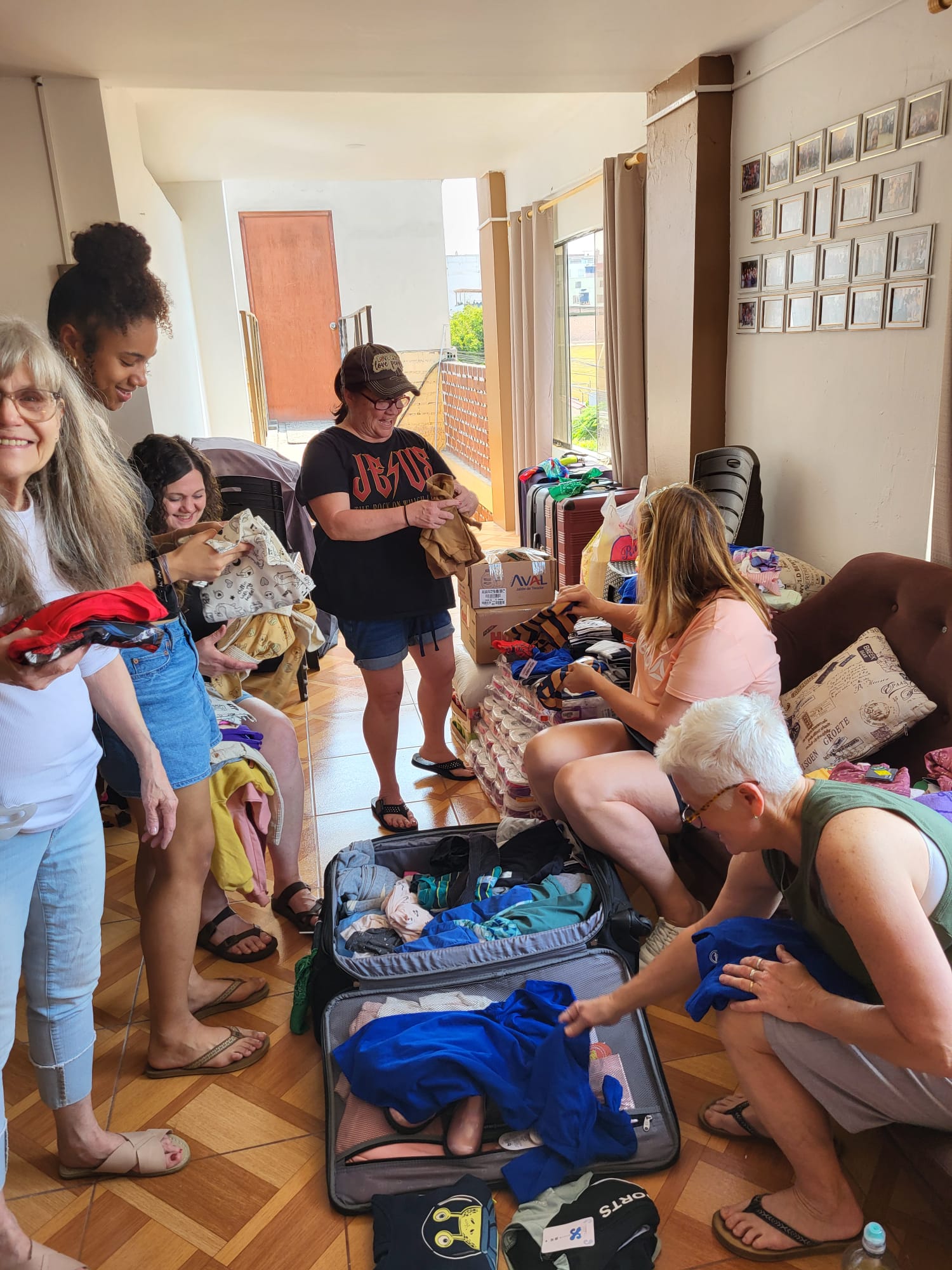 Organización de donaciones en nuestra base